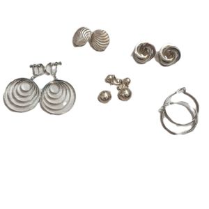 Lot of 5 pair‎ of clip on earrings